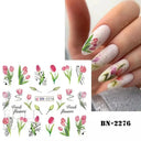 Easy-Apply 5D Floral Nail Art Stickers