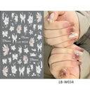 Easy-Apply 5D Floral Nail Art Stickers