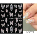 Easy-Apply 5D Floral Nail Art Stickers
