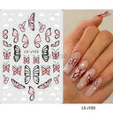Easy-Apply 5D Floral Nail Art Stickers