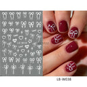Easy-Apply 5D Floral Nail Art Stickers