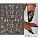 Easy-Apply 5D Floral Nail Art Stickers