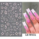 Easy-Apply 5D Floral Nail Art Stickers