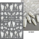Easy-Apply 5D Floral Nail Art Stickers