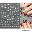 Easy-Apply 5D Floral Nail Art Stickers