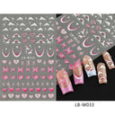 Easy-Apply 5D Floral Nail Art Stickers
