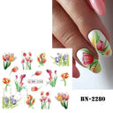 Easy-Apply 5D Floral Nail Art Stickers