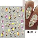 Easy-Apply 5D Floral Nail Art Stickers