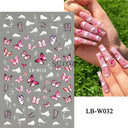 Easy-Apply 5D Floral Nail Art Stickers