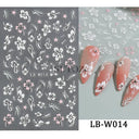 Easy-Apply 5D Floral Nail Art Stickers