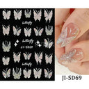 Easy-Apply 5D Floral Nail Art Stickers