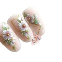 Easy-Apply 5D Floral Nail Art Stickers