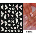 Easy-Apply 5D Floral Nail Art Stickers