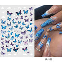Easy-Apply 5D Floral Nail Art Stickers
