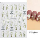 Easy-Apply 5D Floral Nail Art Stickers