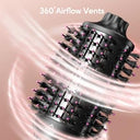 KIPOZI Hot Air Brush 4 in 1 Comb Reduces Frizz Curls