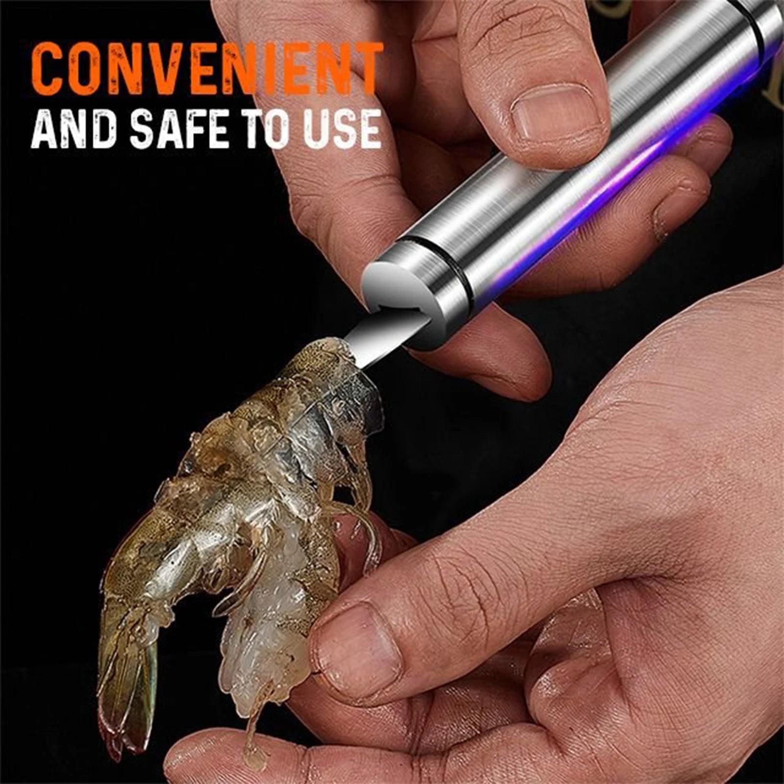 6 In 1 Multifunctional Shrimp Peeler Stainless Steel Kitchen Tool For Fish Scales Chef