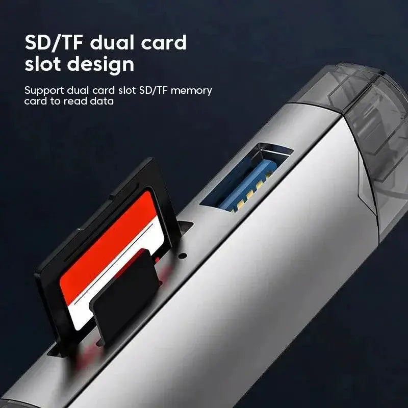 6 - in - 1 USB Multi Card Reader High Speed Data Transfer