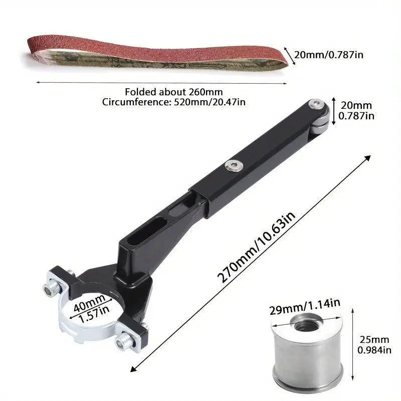 Six to Ten Pcs Belt Sander Attachment for Angle Grinder Kit