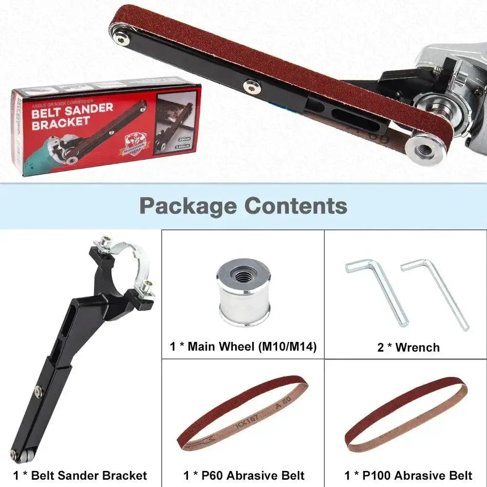 Six to Ten Pcs Belt Sander Attachment for Angle Grinder Kit