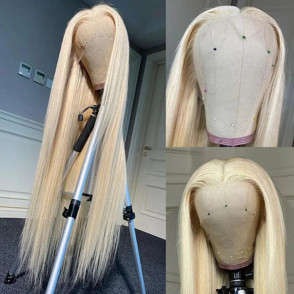 613 Blonde HD Lace Frontal Wig For Women Pre Plucked Hair
