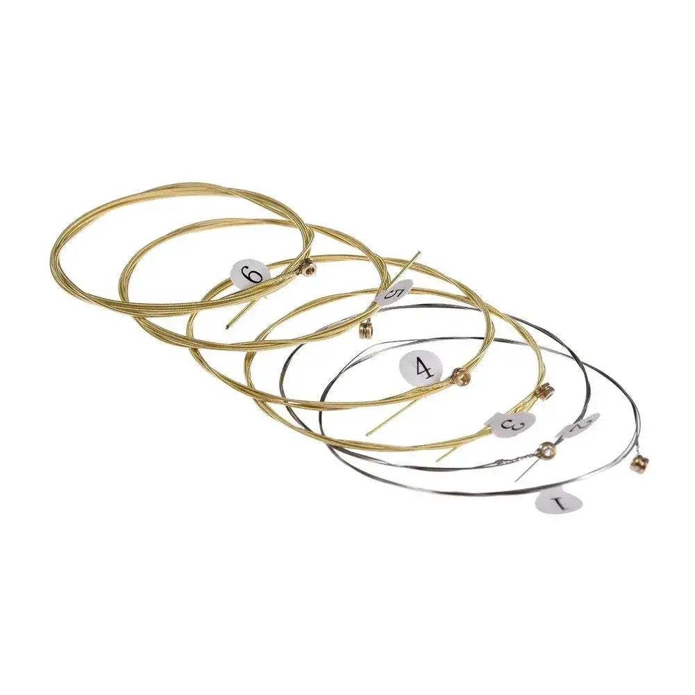 6pcs Brass Hexagonal Steel Core Universal Guitar Strings