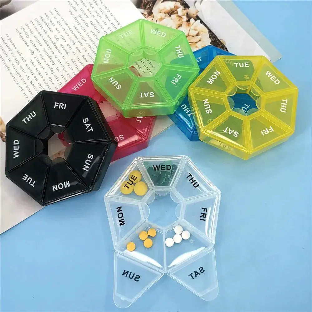7 Day Travel Pill Organizer Portable Medication Case