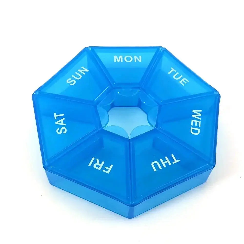 7 Day Travel Pill Organizer Portable Medication Case