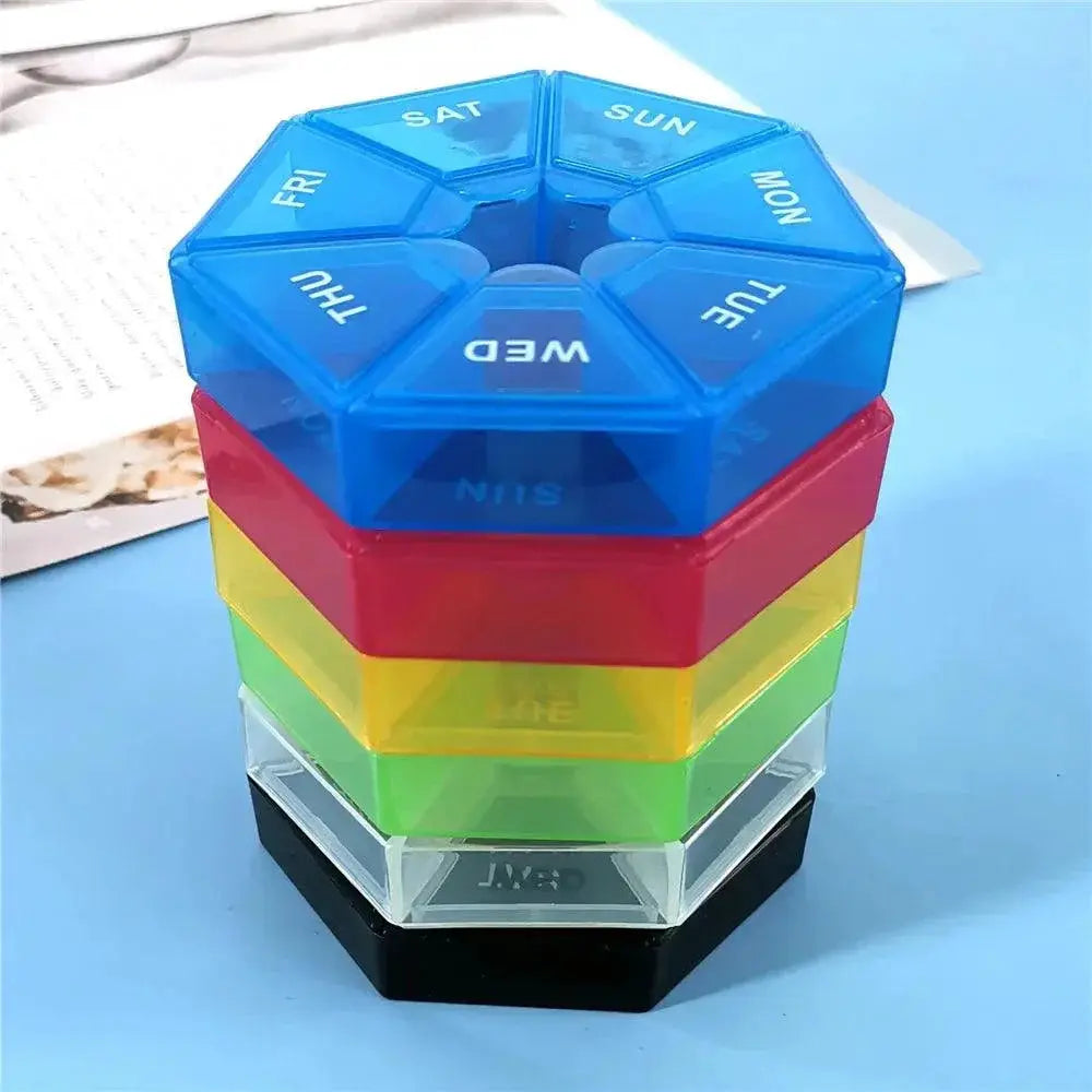 7 Day Travel Pill Organizer Portable Medication Case
