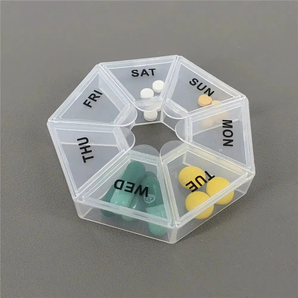 7 Day Travel Pill Organizer Portable Medication Case