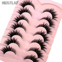 7 Pairs of Wispy Mink Eyelashes - Cat Eye Multi-Pack Set