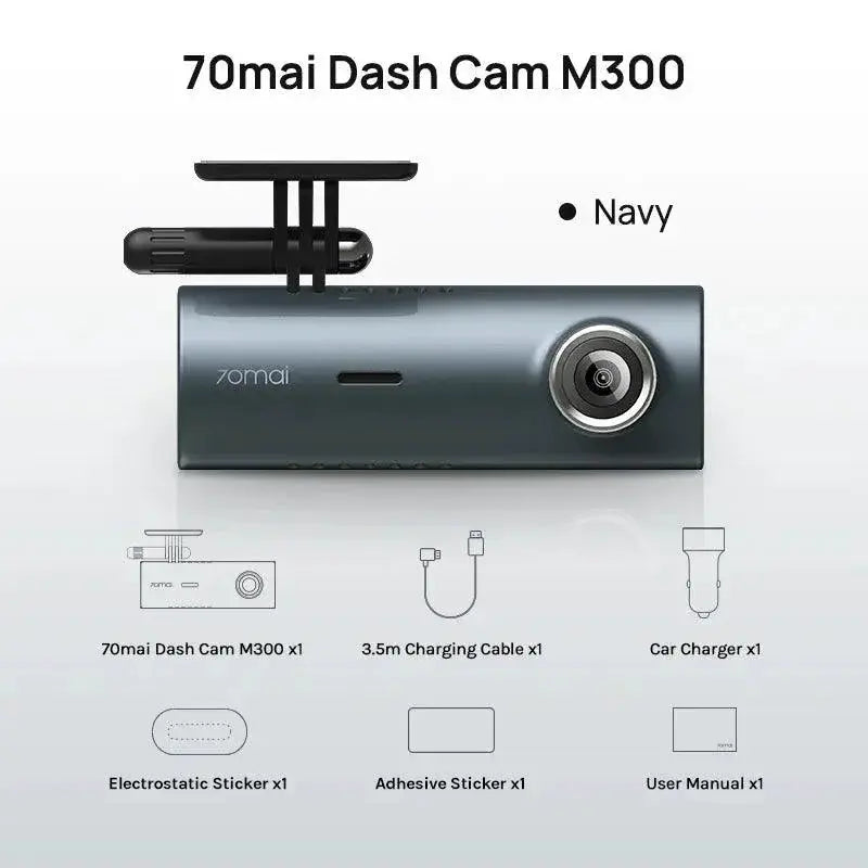 70mai Dash Cam M300 Car DVR Enhanced Night Vision Safety