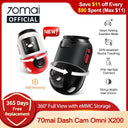 70mai Omni X Full View Dash Cam Enhanced Night Vision AI Safety
