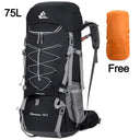 75L Waterproof Camping Backpack with Rain Cover for Hiking