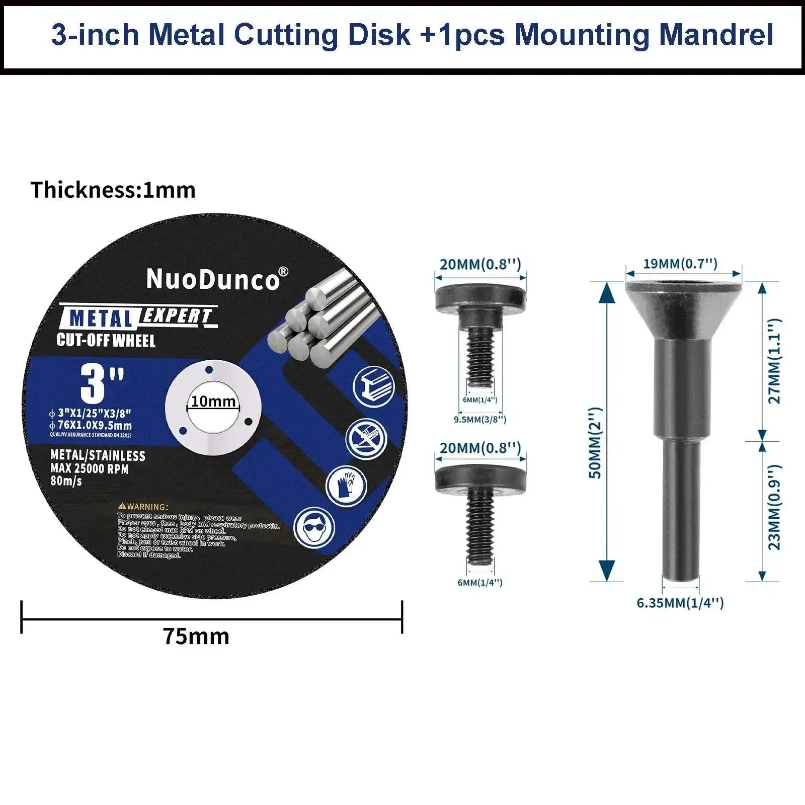 75mm Cut Off Wheel Mini Metal Cutting Disc Power Tool