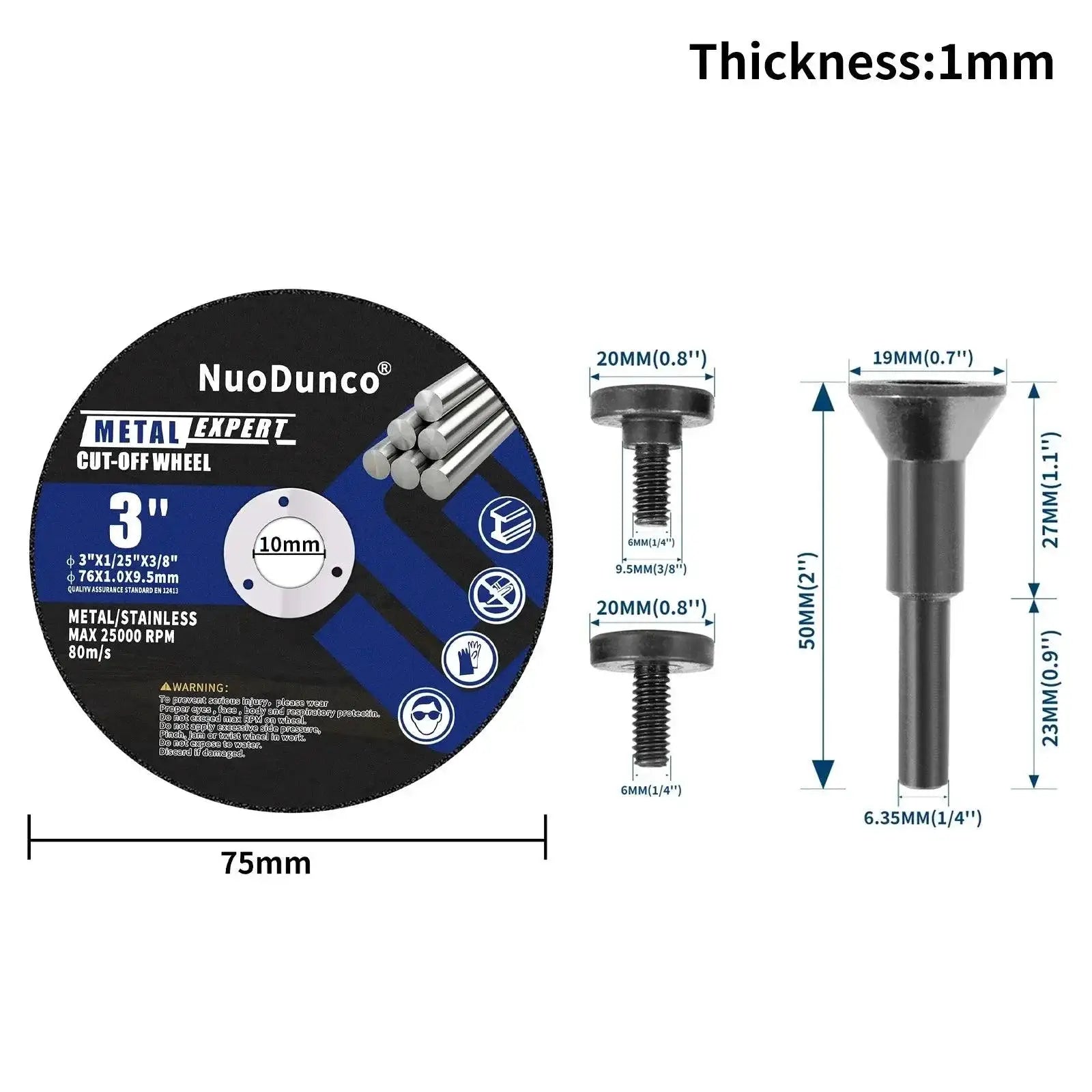 75mm Cut Off Wheel Mini Metal Cutting Disc Power Tool