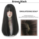 Light Brown Heat Resistant Wig For Women
