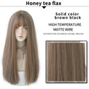 Light Brown Heat Resistant Wig For Women
