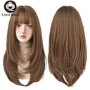 Light Brown Heat Resistant Wig For Women