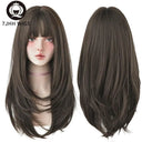 Light Brown Heat Resistant Wig For Women