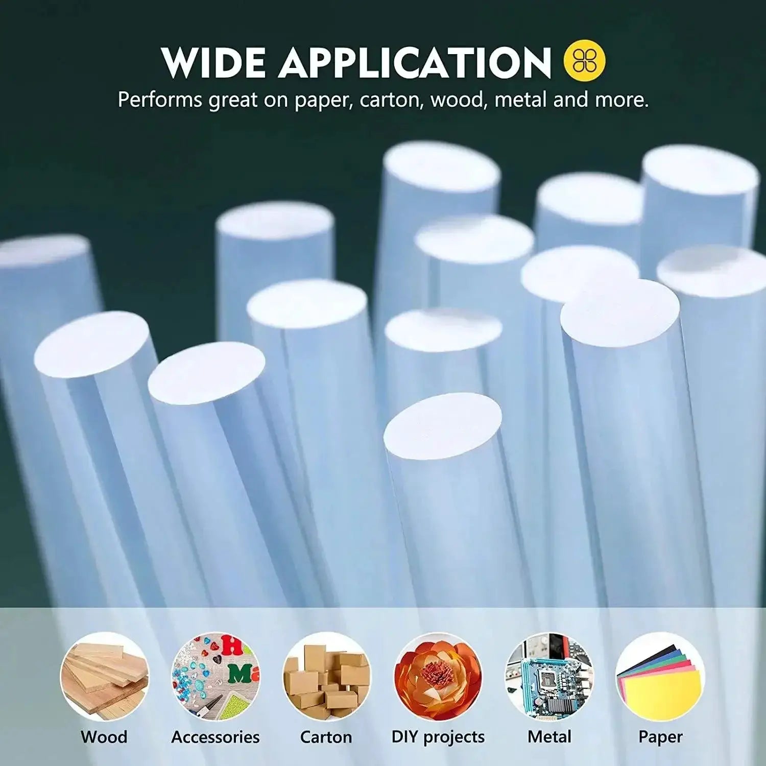 7mm And 11mm All - Purpose Clear Hot Glue Gun Sticks Adhesive