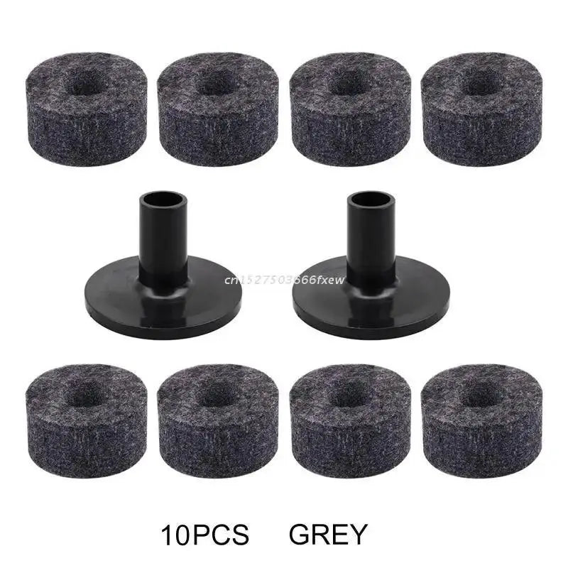 8 Pcs Cymbal Stand Felt Washer Drum Sleeves Accessory