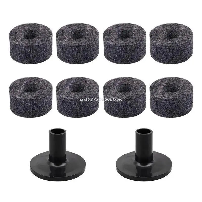 8 Pcs Cymbal Stand Felt Washer Drum Sleeves Accessory