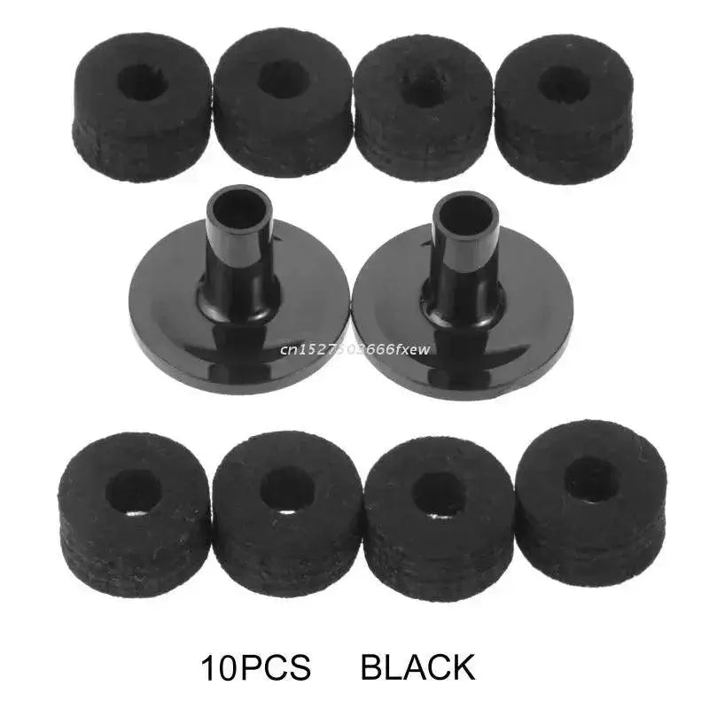 8 Pcs Cymbal Stand Felt Washer Drum Sleeves Accessory