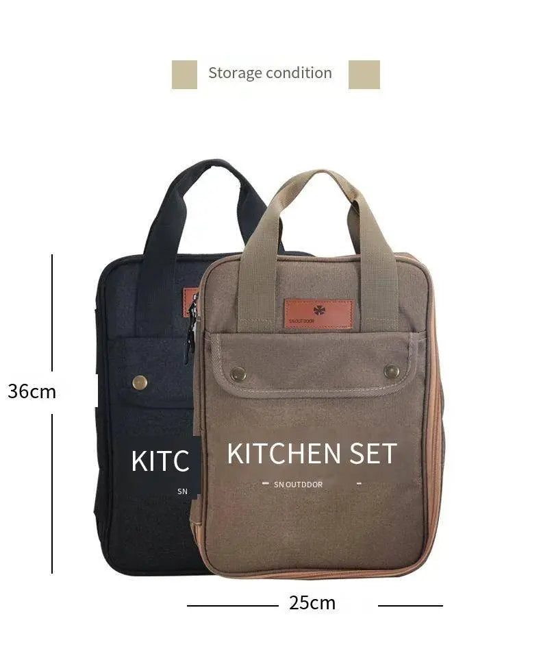 8 - Piece Stainless Steel Camping Kitchenware Set for Outdoors