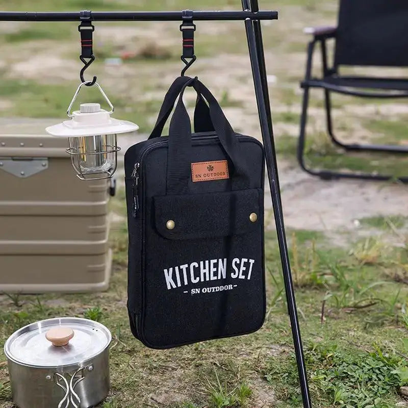 8 - Piece Stainless Steel Camping Kitchenware Set for Outdoors