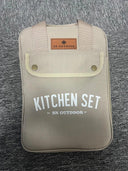 8-Piece Stainless Steel Camping Kitchenware Set for Outdoor Cooking