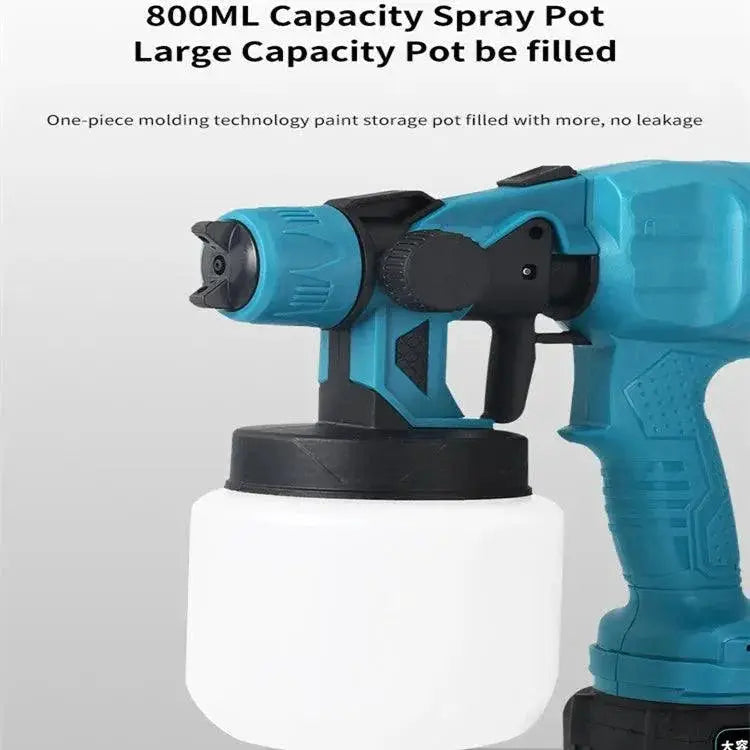 800ML Cordless Electric Paint Sprayer 21V Tool Portable