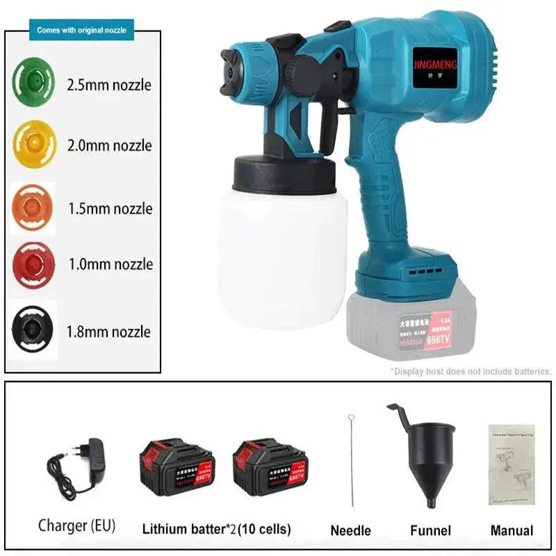 800ML Cordless Electric Paint Sprayer 21V Tool Portable