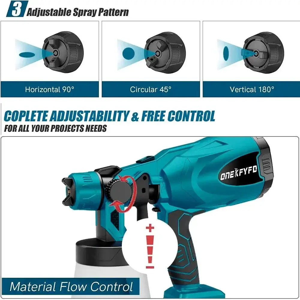 800ML Cordless Electric Paint Sprayer for Makita Tools